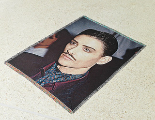 Demi, 2020. Jacquard woven cotton blanket,
185 x 135 cm, in: Tell me I belong, 2021, MISC, Athens